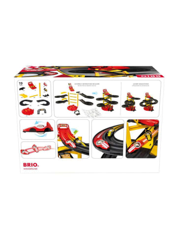 Brio Aktionsspiel BRIO Infant/ Toddler - Rennbahn-Turm mit zwei Rennwagen Ab 3 Jahre in bunt