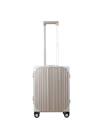 Aleon Fortis 4-Rollen Kabinentrolley Aluminium 54 cm rosegold