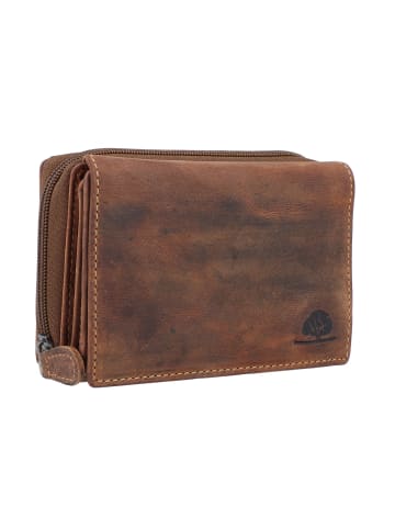 Greenburry Vintage Geldbörse RFID Leder 14 cm braun