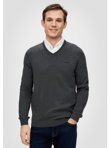 s.Oliver Strickpullover langarm in Grau