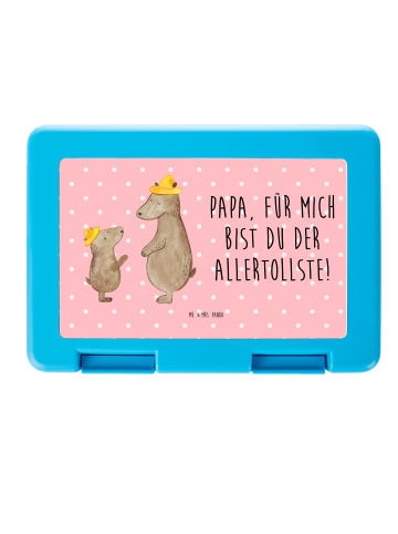 Mr. & Mrs. Panda Bentobox Bären mit Hut mit Spruch in Rot Pastell