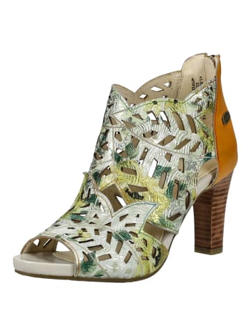 LAURA VITA Sandalen in Gelb/Silber