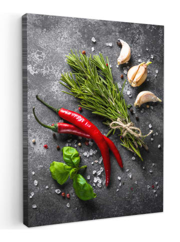 MuchoWow Leinwand Bilder Gewürze
