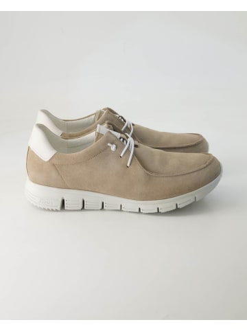 Sioux Sportliche Schnürschuhe in Beige