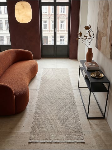 KADIMA DESIGN Teppichläufer Geometrisch pflegeleicht Wohnzimmer Schlafzimmer Flur in Beige