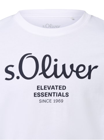 s.Oliver T-Shirt in weiß schwarz