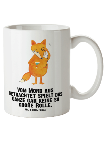 Mr. & Mrs. Panda Trinkbecher Fuchs Lord mit Spruch in Weiß