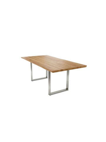 58 aufm Kessel BAUMKANTENTISCH Daisie 5 160x74x90 Massivholztisch Wildeiche geölt