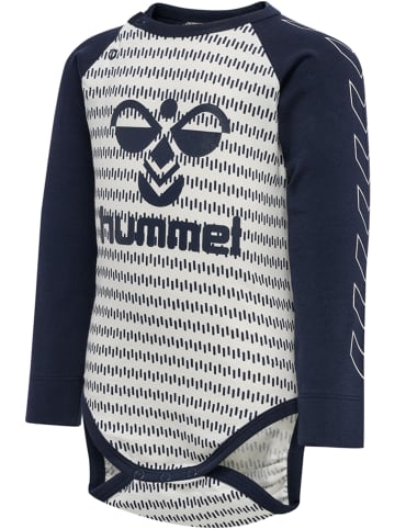 Hummel Druckknopf Strampler Raglanärmel Hmldesmond Jungen in BLACK IRIS