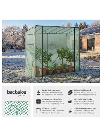 tectake Foliengewächshaus Anton – wetterfest und UV-beständig