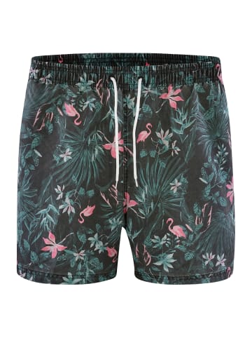 Tom Tailor Badeshorts TRISSIAN in khaki flamingo AOP