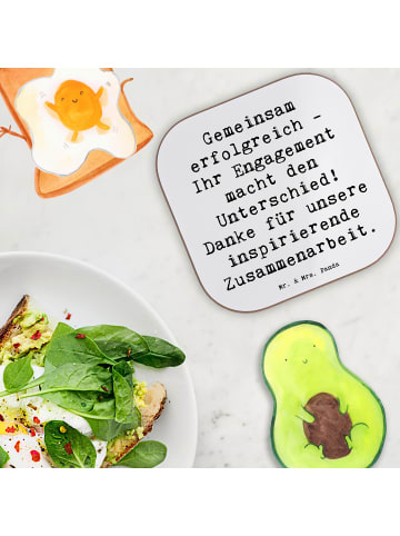 Mr. & Mrs. Panda Tischschoner Spruch Geschäftspartner Erfolg mit... in Weiß