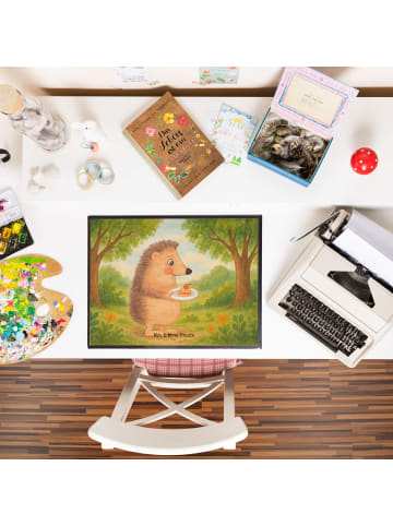 Mr. & Mrs. Panda malmatte Igel Kuchenstück Design ohne Spruch in Weiß