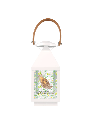 Mr. & Mrs. Panda outdoor laterne Otter Kind mit Spruch in Transparent