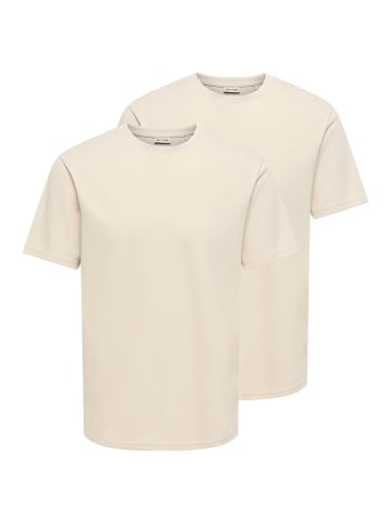 ONLY & SONS T-Shirt Caspian in Silver lining