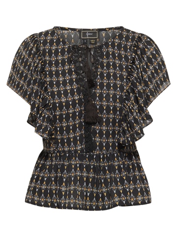 faina Damen Tunika Kurzarm in Schwarz
