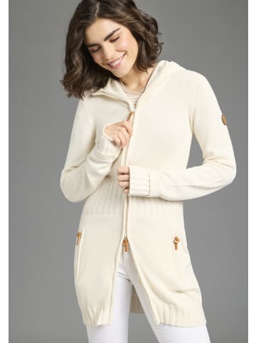 Kangaroos Kapuzenstrickjacke in natur