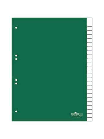 Durable Register A4 blanko 25-teilig grün