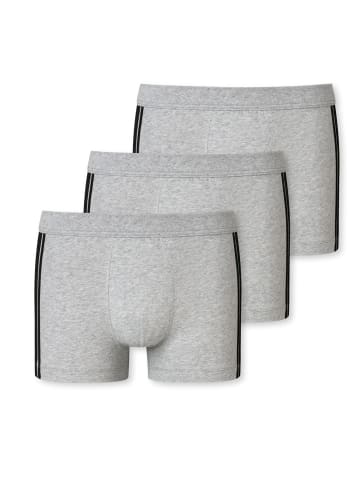 Schiesser Boxershorts 3er Pack in Grau melange