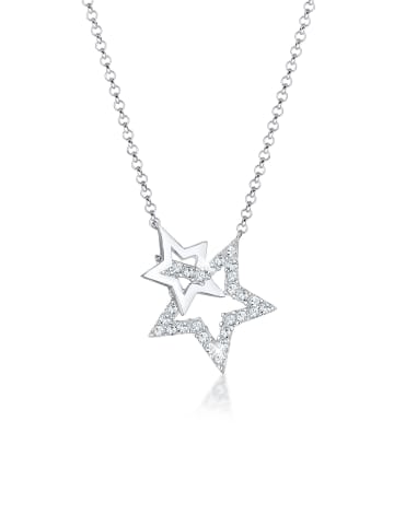 Elli Halskette 925 Sterling Silber Sterne, Astro in Silber