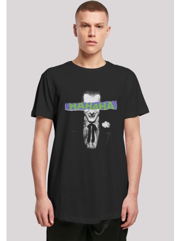 F4NT4STIC Long Cut T-Shirt DC Comics Batman The Joker Ha Ha Ha in schwarz