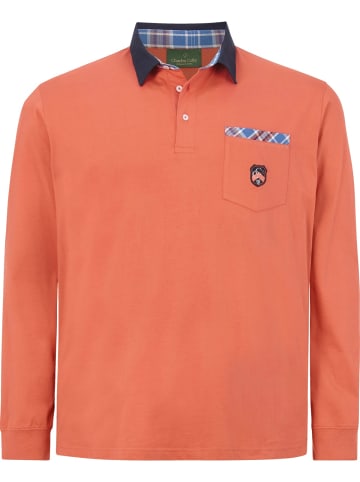 Charles Colby Langarm-Poloshirt EARL CATHAL in orange