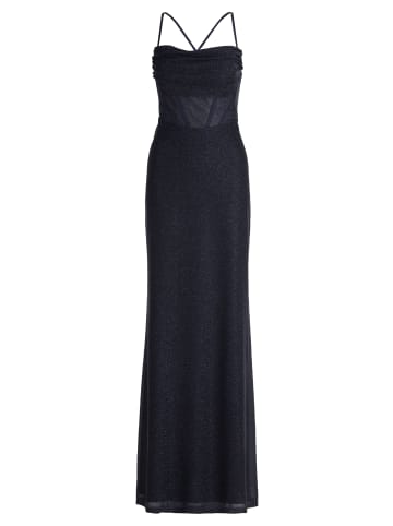 Vera Mont Abendkleid im Glitzer-Look in Dark Blue/Dark Blue
