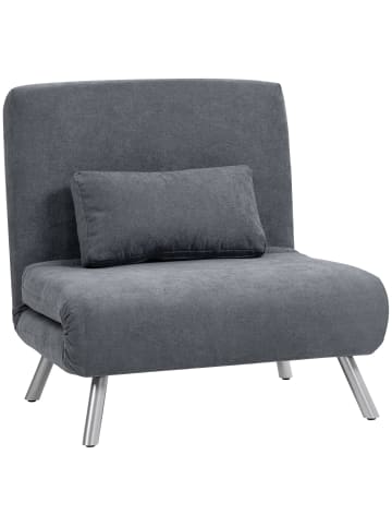 HOMCOM Schlafsessel-80L x 75B x 83H cm-Dunkelgrau