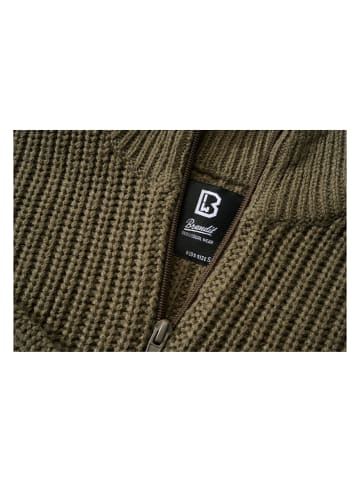 Brandit Brandit Gestrickter Rundhalsausschnitt in olive