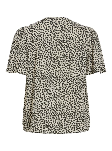 Vila Bluse in beige schwarz