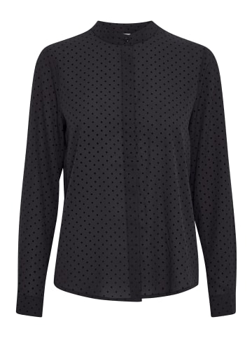 ICHI Langarmshirt IHCELLANI FLOCK SH2 in schwarz