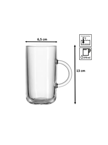 Ritzenhoff & Breker 30er Set Latte Macchiato / Glühwein Gläser Marco 270 ml in transparent