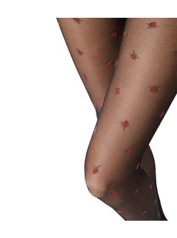 Oroblu Strumpfhosen FLORAL FANCY in black
