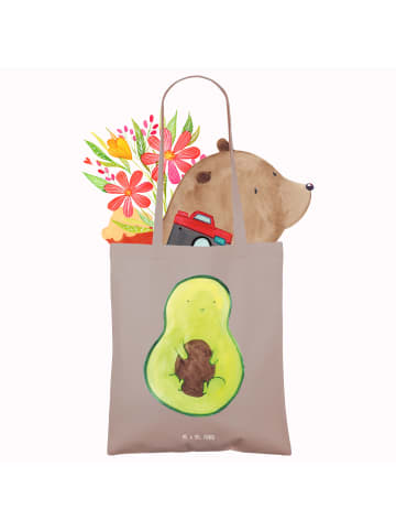 Mr. & Mrs. Panda Jutebeutel Avocado Kern ohne Spruch in Braun Pastell