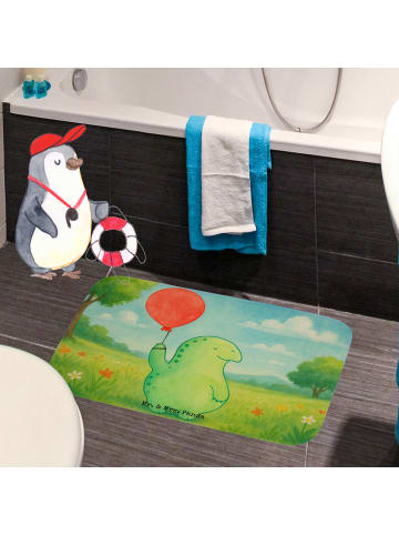 Mr. & Mrs. Panda Badezimmerteppich Schildkröte Luftballon Design... in Weiß