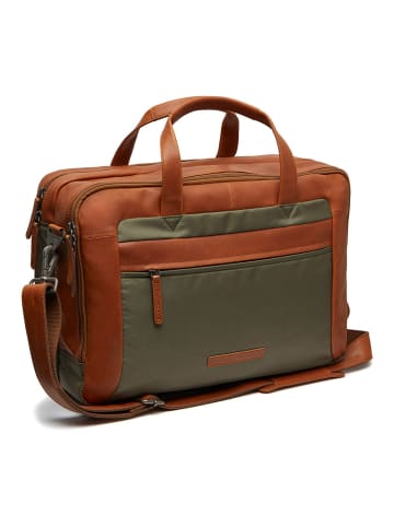 The Chesterfield Brand Nivano Aktentasche 42 cm Laptopfach in steel green