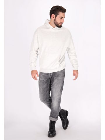 DreiMaster Herren Sweatshirt in Wollweiss Melange