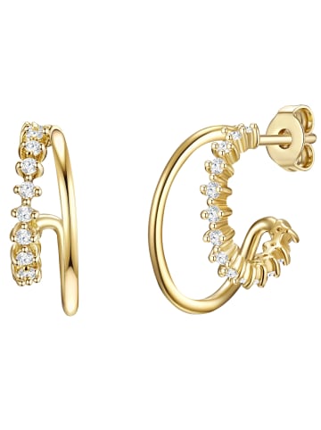Lulu & Jane Ohrstecker aus Messing mit Zirkonia in gelbgold