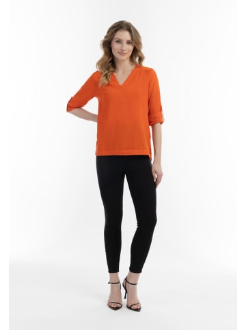 Albee Women Blusenshirt Mit Spitze in Orange