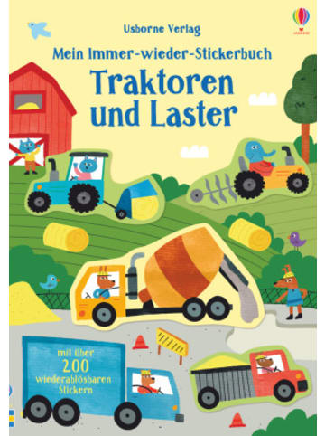 Usborn Papeterie/PBS - Mein Immer-wieder-Stickerbuch: Traktoren und Laster