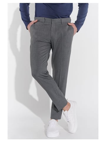 Steffen Klein Anzughose Slim Fit in grau melange