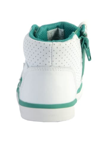 Clarks Hohe Leder-Sneaker für Kinder „City Flake“ Weiß