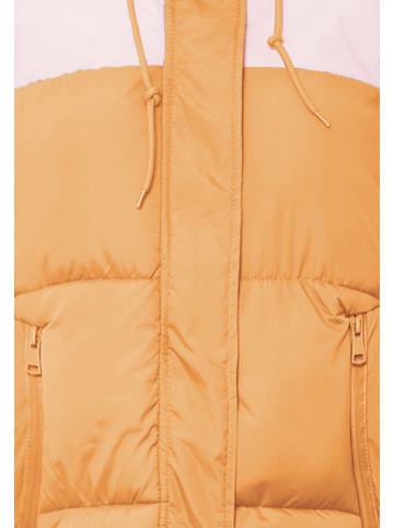 myMo Wattierte Steppjacke in Aprikose Süßes Pink