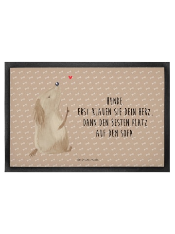 Mr. & Mrs. Panda Fußmatte Hund Liebe mit Spruch in Hundeglück