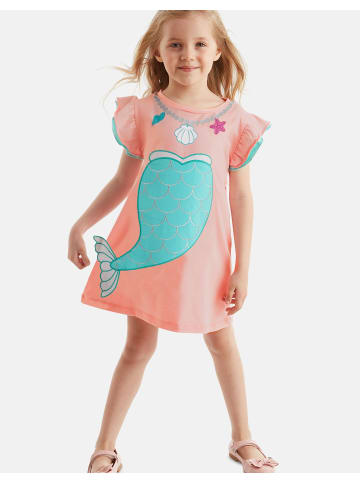 Denokids Dress Mermaid in Salmon