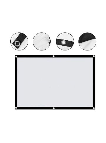 LA VAGUE LV-STA100RP Screen 16/9 100 Zoll Weiß/Schwarz in weiß