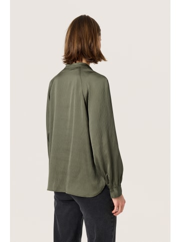 Soaked in Luxury Bluse langarm SLIoana Gerade Passform in Grape Leaf