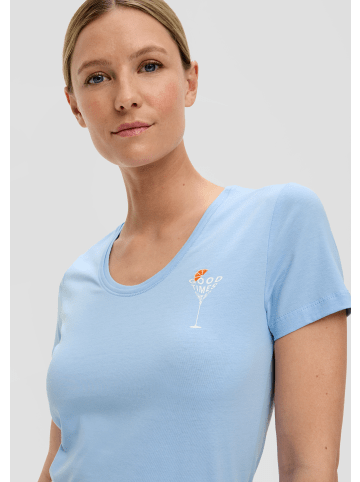 s.Oliver T-Shirt kurzarm in Blau