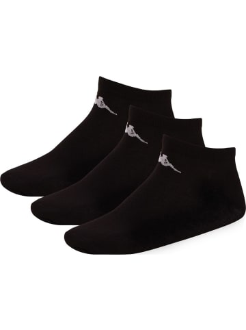 Socke "Knöchelhohe Socken im 3er Pack" in Schwarz