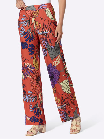 Heine Jersey-Hose in terra-lavendel-bedruckt